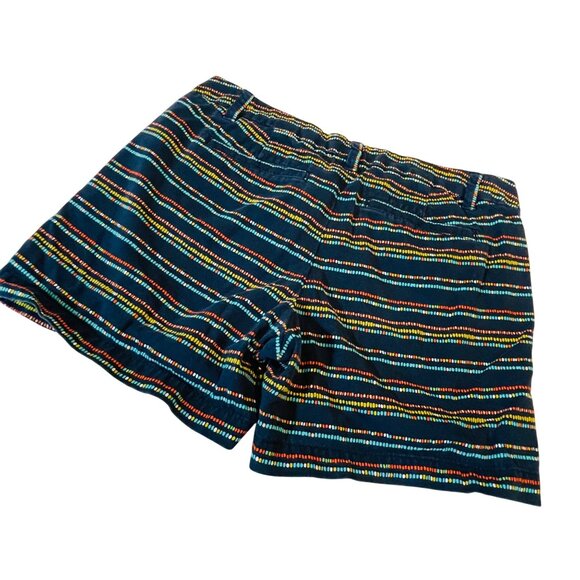 Merona Womens Navy Dotted Cotton Shorts Size 4 - Picture 2 of 6